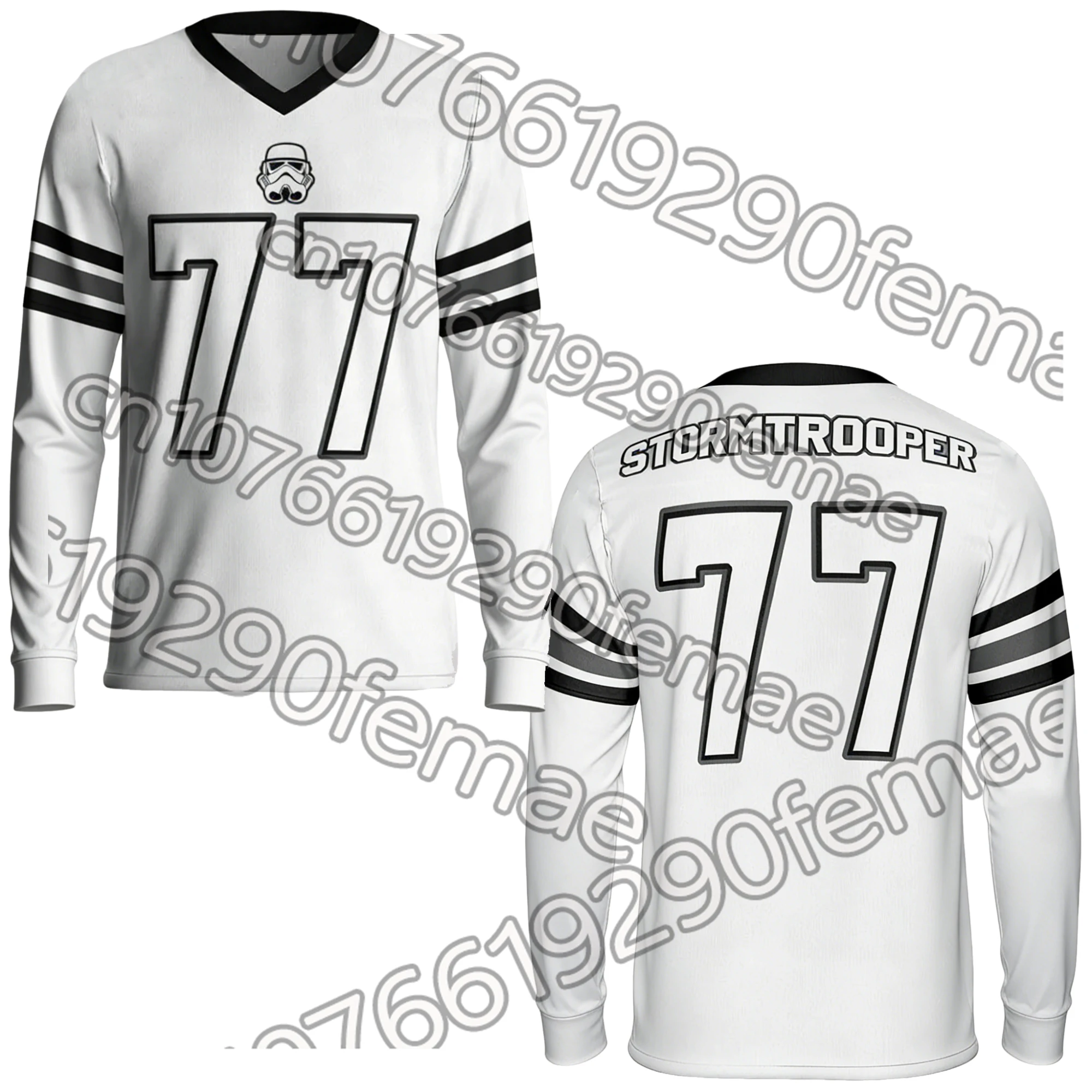 Коллекция Весна-Лето 2026: Тема «Звездные войны» # Футболка для мужчин с длинным рукавом 77 Football Shirt - спортивная повседневная одежда для вечеринок и на каждый день
Коллекция Весна-Лето 2026: Тема «Звездные войны» # Футболка для мужчин с длинным рукавом 77 Football Shirt - спортивная повседневная одежда для вечеринок и на каждый день