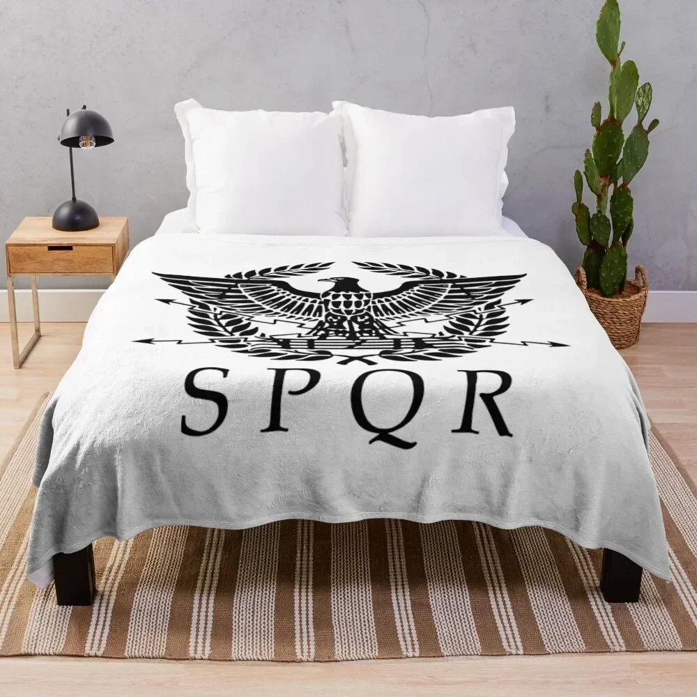 SPQR (White and Black) Throw Blanket Warm Cozy Throw Blanket for Living Room Couch
SPQR (White and Black) Throw Blanket Warm Cozy Throw Blanket for Living Room Couch