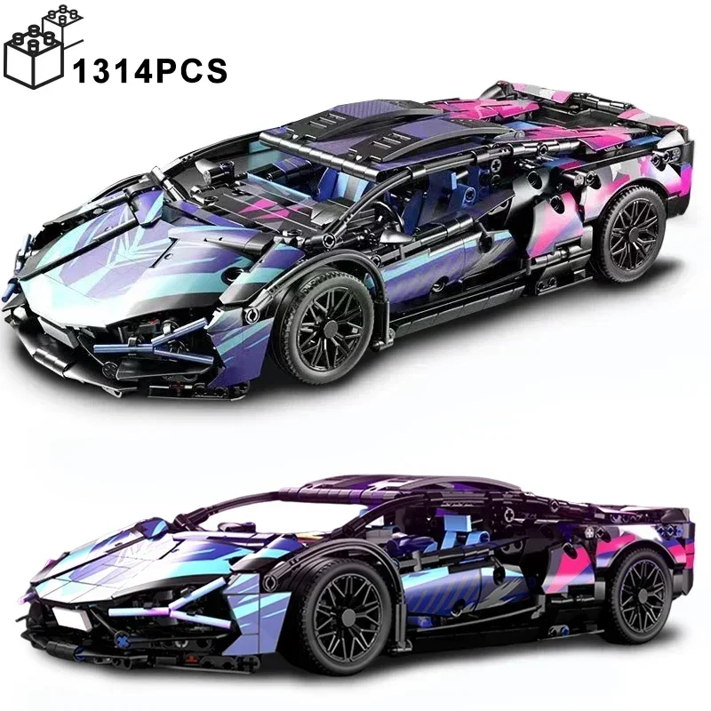 1:14 Black Purple Lamborghinised Sian Sport Car Building Blocks Assemble Racing Vehicle Bricks Toys Birthday Gift For Kid Boy
1:14 Black Purple Lamborghinised Sian Sport Car Building Blocks Assemble Racing Vehicle Bricks Toys Birthday Gift For Kid Boy