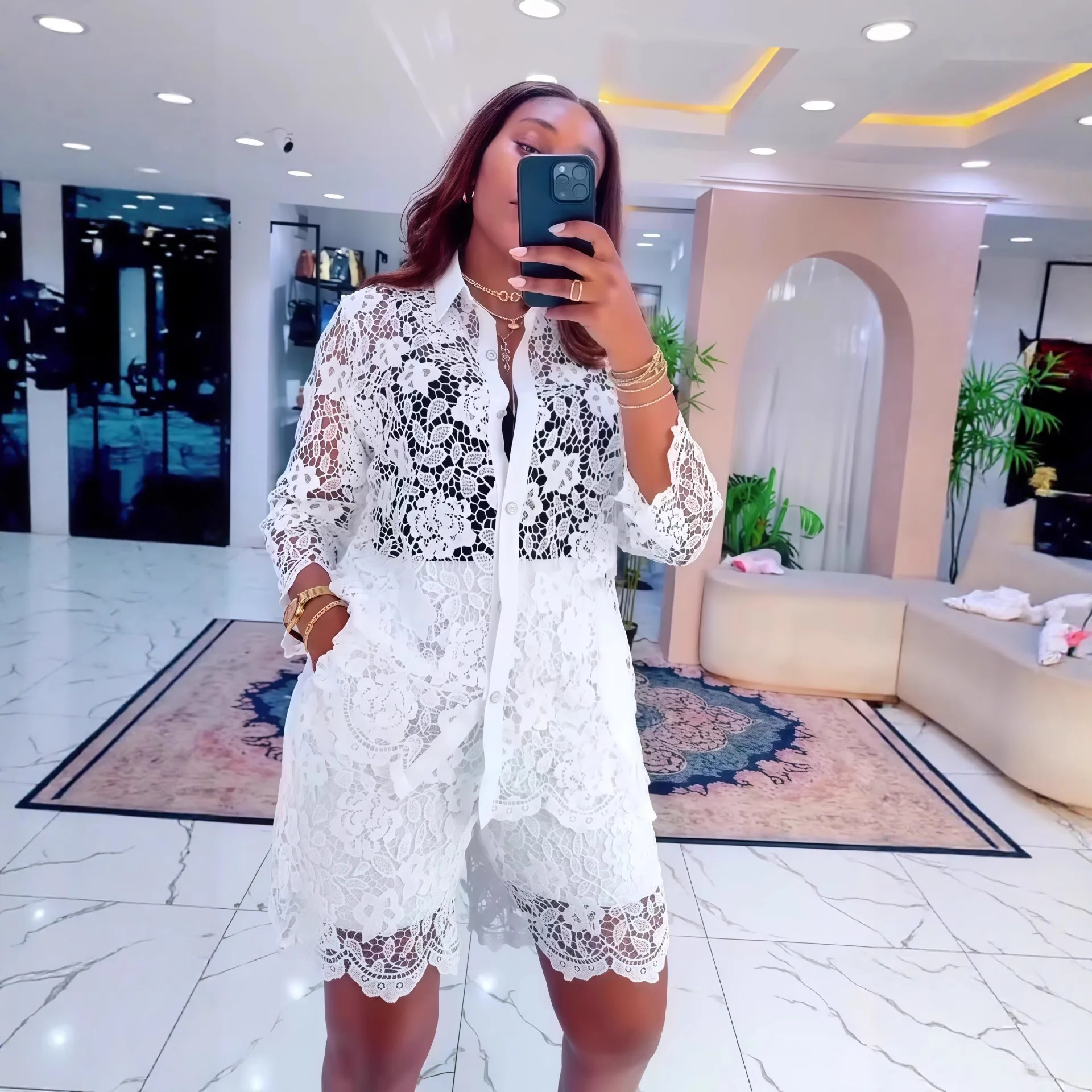Fashionable Women's Clothing 2026 Autumn New Solid Color Long Sleeve Turn-down Collar Floral Print Waist-Cinching Casual
Fashionable Women's Clothing 2026 Autumn New Solid Color Long Sleeve Turn-down Collar Floral Print Waist-Cinching Casual