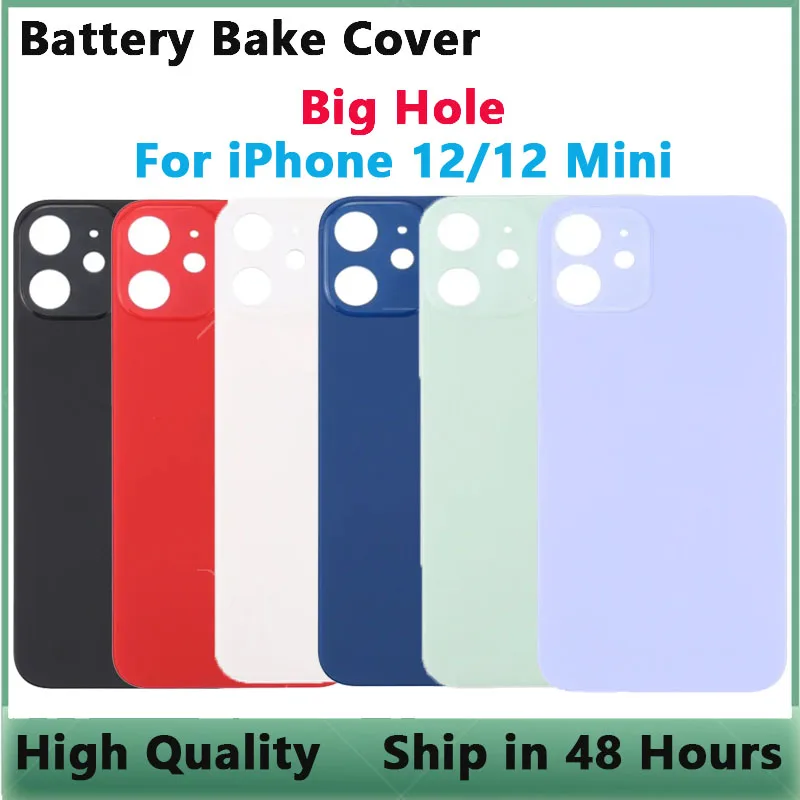 Big Hole Rear Back Door Glass For iPhone 12 12 mini Battery Cover Housing 12 Back Glass Cover Replacement Part
Big Hole Rear Back Door Glass For iPhone 12 12 mini Battery Cover Housing 12 Back Glass Cover Replacement Part