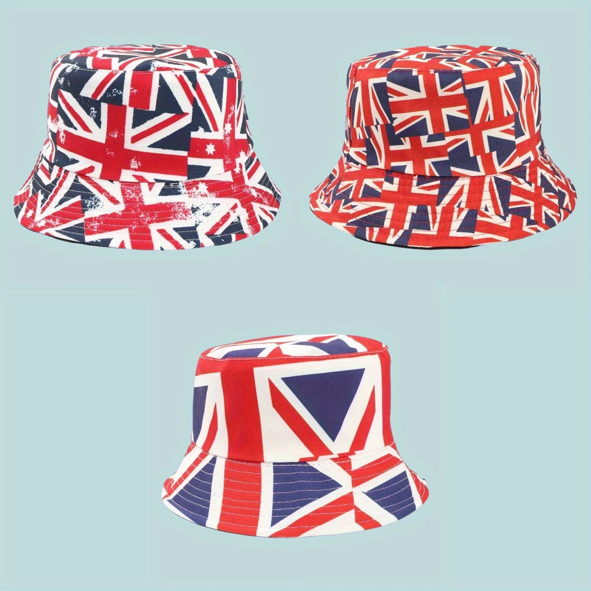 Reversible Union Jack Bucket Hat British Flag Print Double Sided Sun Hat Unisex Breathable Fisherman Cap for Travel Beach 
Reversible Union Jack Bucket Hat British Flag Print Double Sided Sun Hat Unisex Breathable Fisherman Cap for Travel Beach