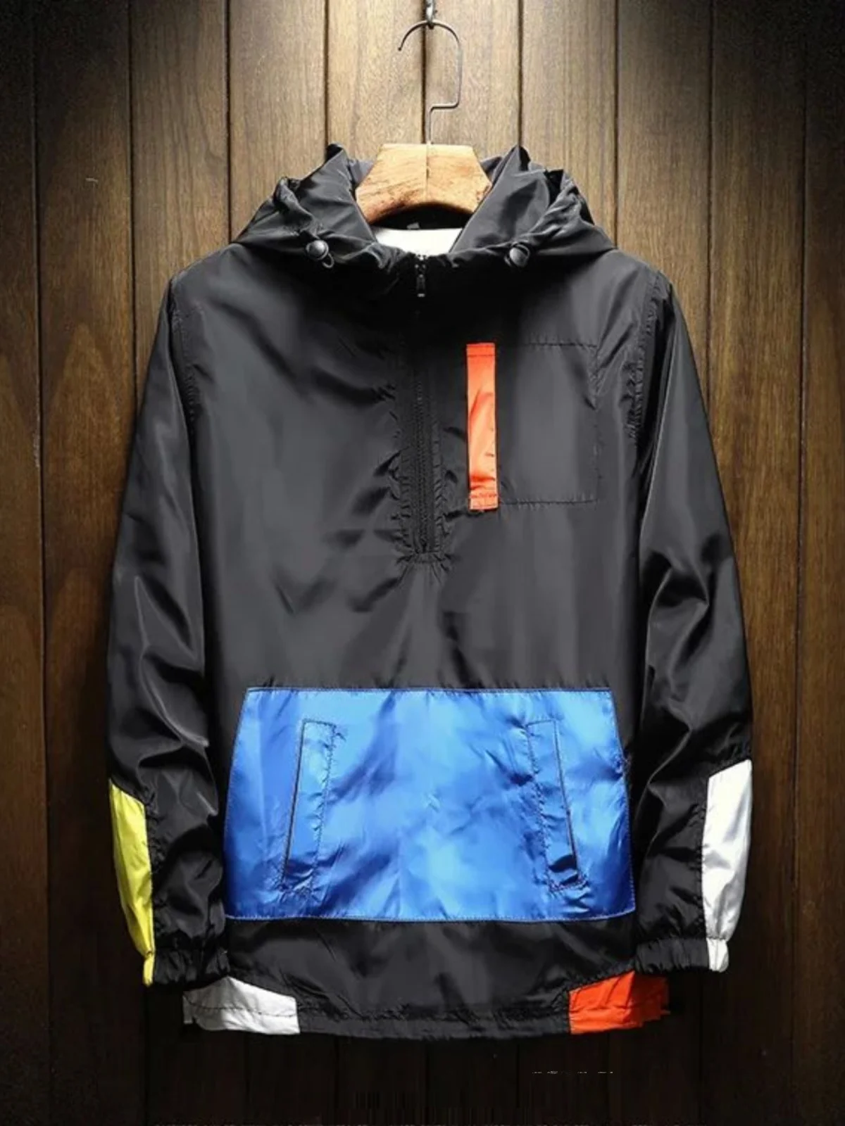 Loose Casual Men's Baseball Suit Hooded Zipper Long Sve Regular Fit Outerwear for Autumn Season Comfortable Loose Sle
Loose Casual Men's Baseball Suit Hooded Zipper Long Sve Regular Fit Outerwear for Autumn Season Comfortable Loose Sle