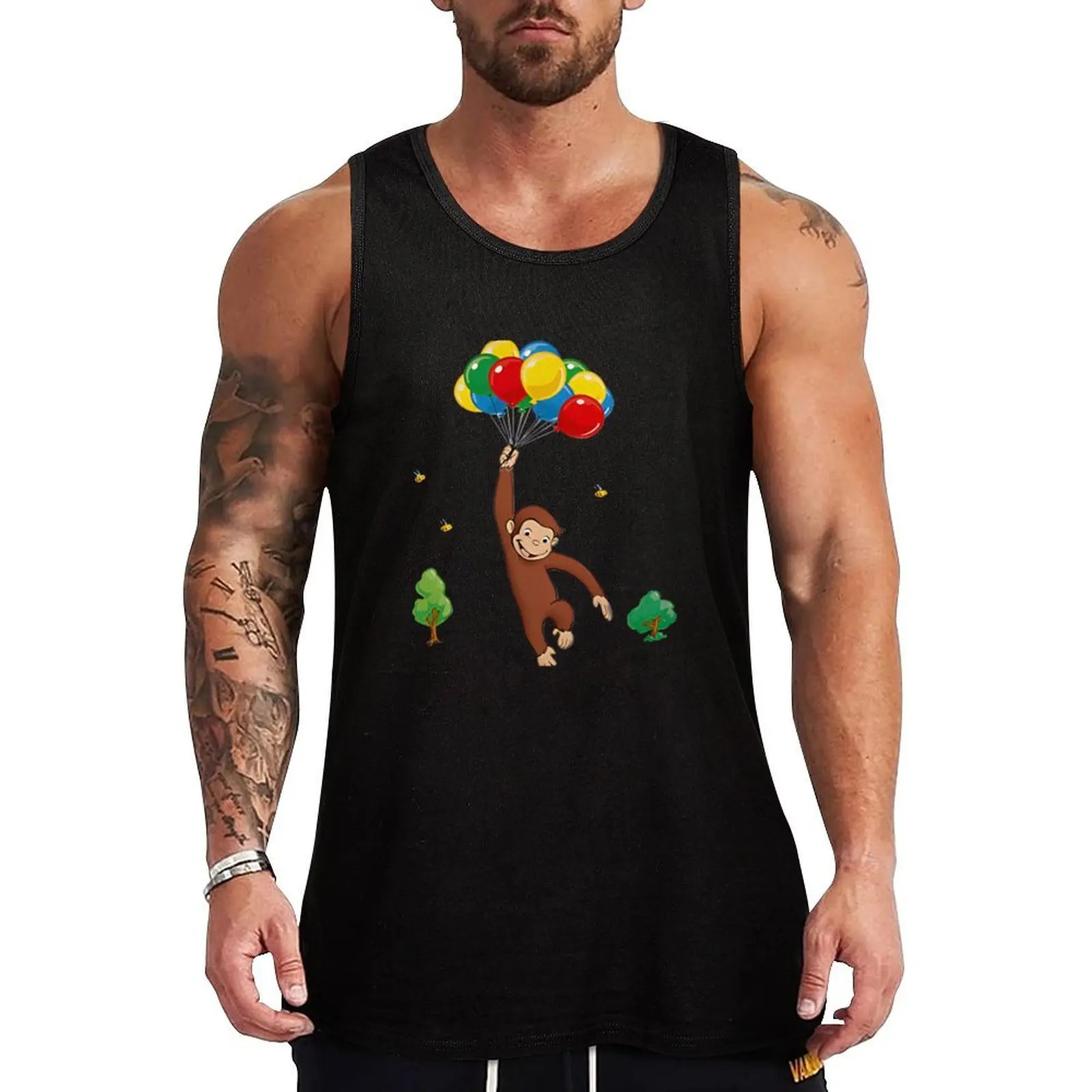 Balloon - curious george Tank Top Men's summer clothes anime t-shirts mens designer clothes 
Balloon - curious george Tank Top Men's summer clothes anime t-shirts mens designer clothes