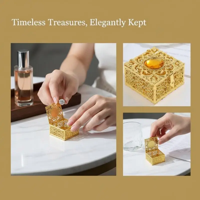 Exquisite Small Jewelry Box Elegant Silver Jewelry Case Jewelry Storage Box
Exquisite Small Jewelry Box Elegant Silver Jewelry Case Jewelry Storage Box
