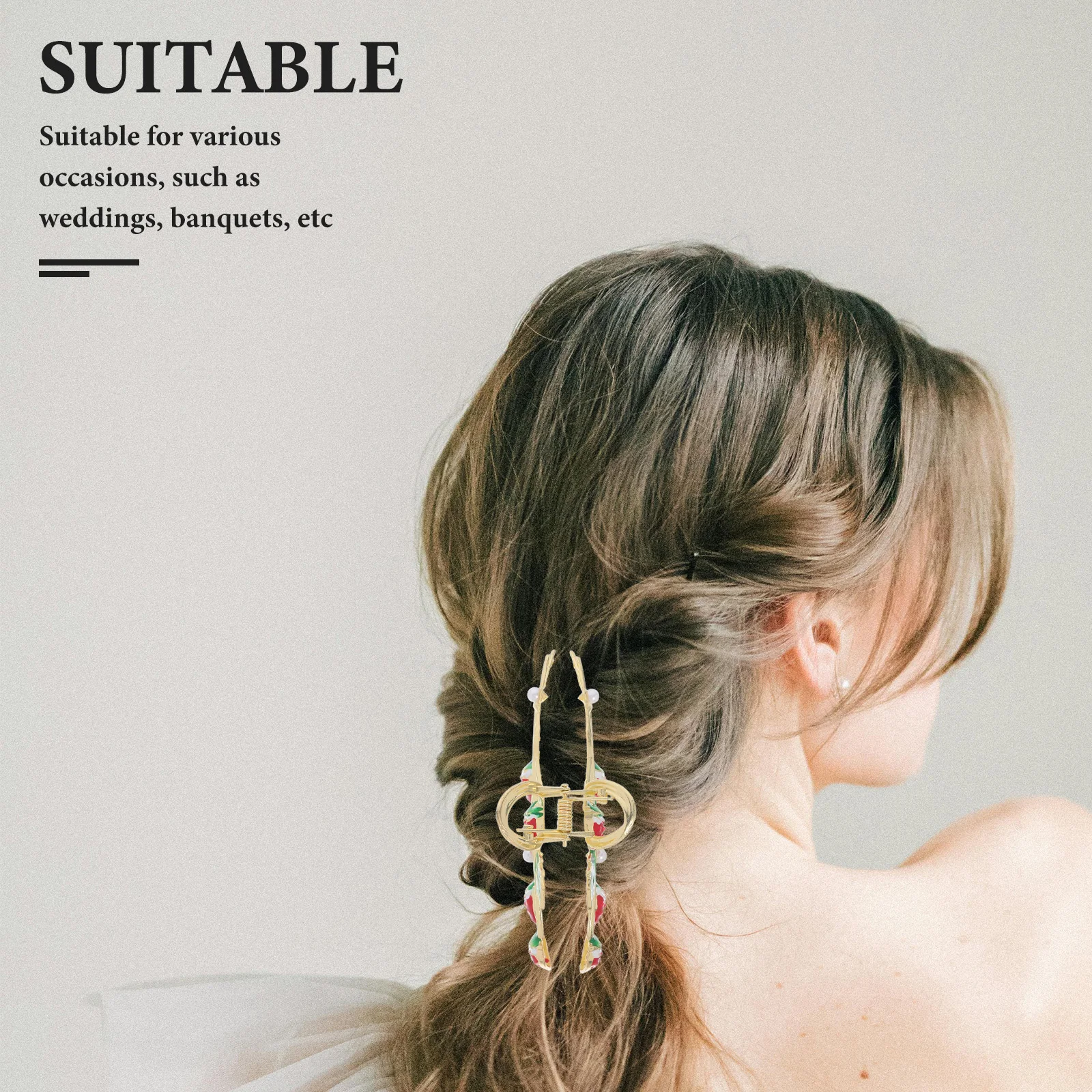 Strawberry Hair Elegant Claw for Women Kawaii Metal Jaw Clips Cute Accessories Non Slip Styling Tool Gifts Fashionable Alloy
Strawberry Hair Elegant Claw for Women Kawaii Metal Jaw Clips Cute Accessories Non Slip Styling Tool Gifts Fashionable Alloy
