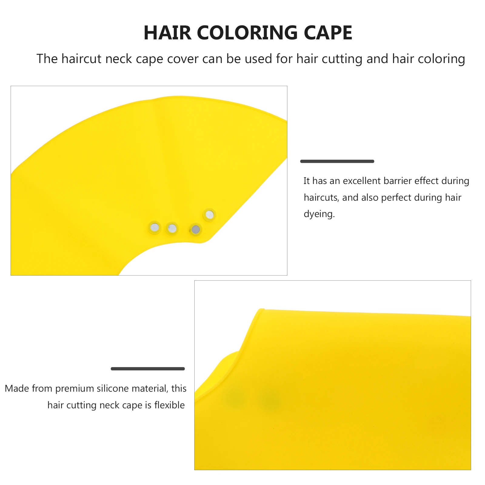 Silicone Haircut Neck Cape Cover Flexible Hair Cutting Collar Salon Barber Styling Dye Protection Shawl Neck Cape Hairstylists
Silicone Haircut Neck Cape Cover Flexible Hair Cutting Collar Salon Barber Styling Dye Protection Shawl Neck Cape Hairstylists