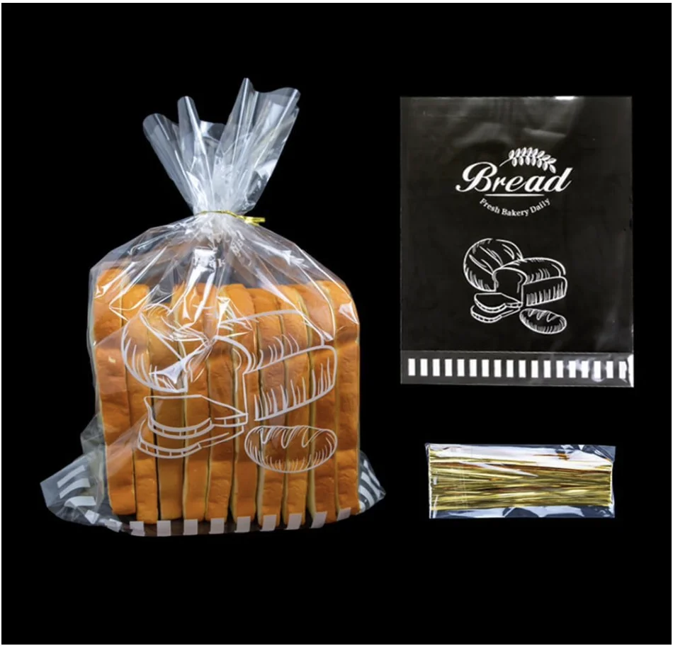 100Pcs 11"x 14" Bottom Gusset Bread Loaf Bags with Ties, Clear Printed Cello Cellophane Bags for Homemade Bread or Bakery
100Pcs 11"x 14" Bottom Gusset Bread Loaf Bags with Ties, Clear Printed Cello Cellophane Bags for Homemade Bread or Bakery