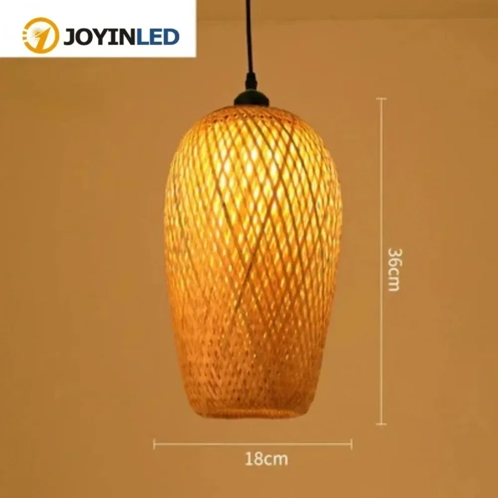 JOYINLED E27 Handmade Decoration Bamboo Modern Pendant Light Restaurant Industrial Hanging Pendant Retro Lamp for Living Room
JOYINLED E27 Handmade Decoration Bamboo Modern Pendant Light Restaurant Industrial Hanging Pendant Retro Lamp for Living Room