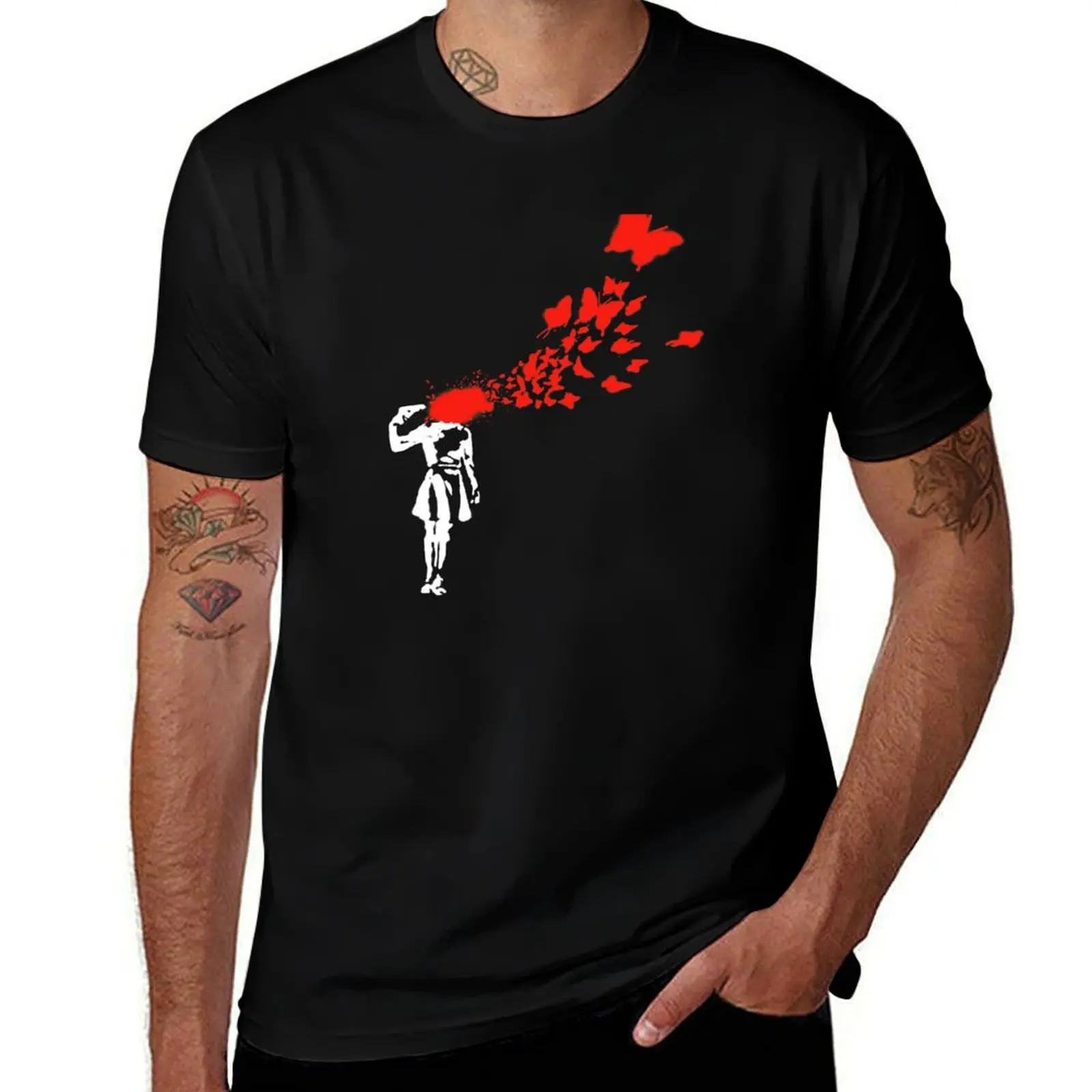 Banksy Suicide Girl Butterflies T-Shirt man t shirt luxury cotton t shirts high quality
Banksy Suicide Girl Butterflies T-Shirt man t shirt luxury cotton t shirts high quality