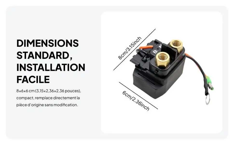 High Performance Outboard Starter Relay Solenoid Easy Install Accessory for Yamaha 68V-8194A-00-00
High Performance Outboard Starter Relay Solenoid Easy Install Accessory for Yamaha 68V-8194A-00-00