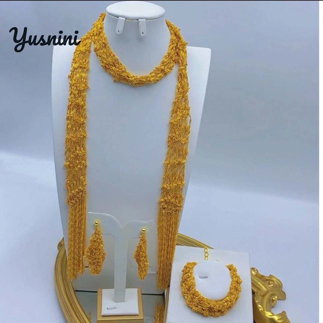 New French 24K Gold Plated Necklace Earrings Bracelets High end Wedding Party Jewelry Set Holiday Gift for Women YY10827
New French 24K Gold Plated Necklace Earrings Bracelets High end Wedding Party Jewelry Set Holiday Gift for Women YY10827