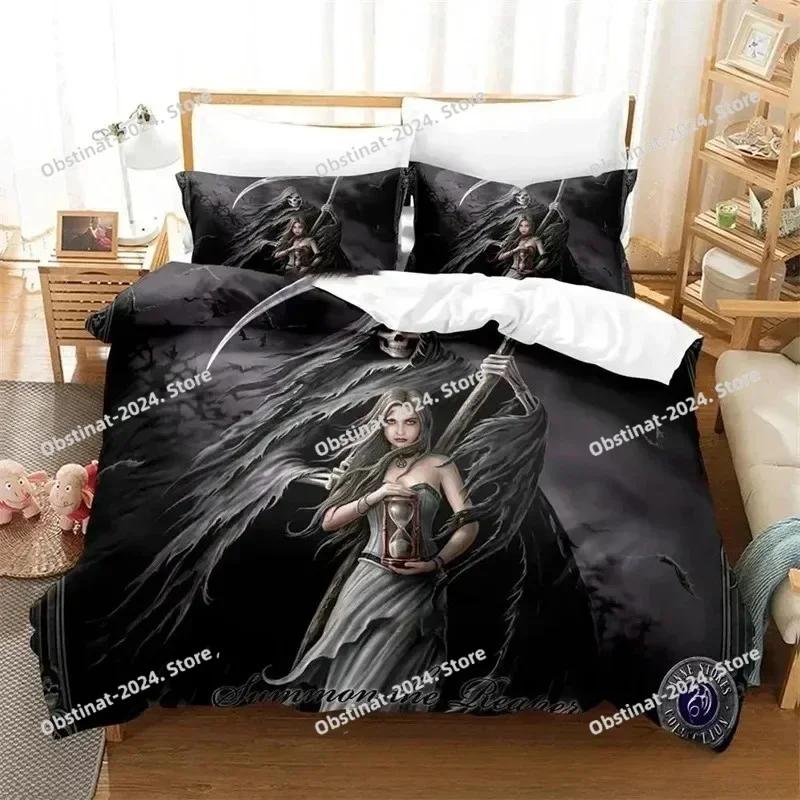 Dark Grim Reaper Bedding Set,Duvet Cover Comforter Bed Set Quilt Cover Pillowcase,King Queen Twin Size Boys Girls Adultse
Dark Grim Reaper Bedding Set,Duvet Cover Comforter Bed Set Quilt Cover Pillowcase,King Queen Twin Size Boys Girls Adultse