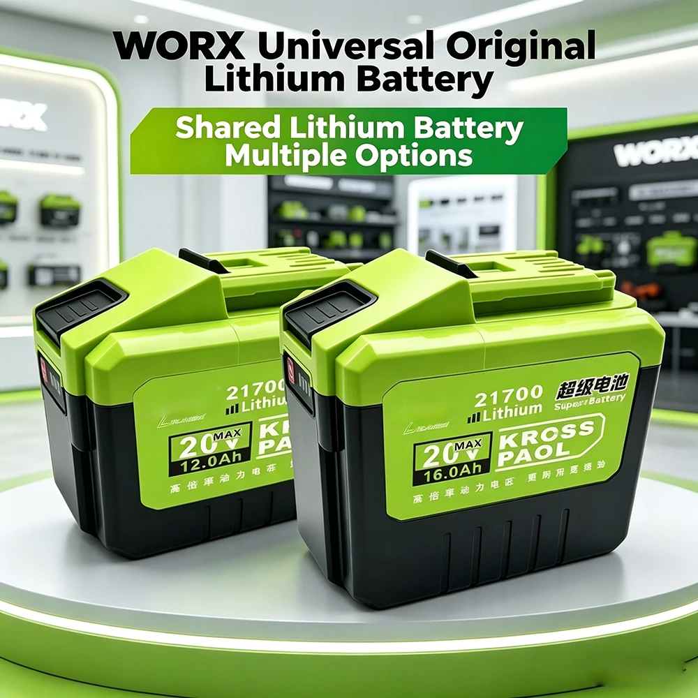 New FOR WORX 20V 12Ah 8Ah Battery WA3014 WA3551 WG630 WG629 WX372 WX390 WX394 WX550 WX523 WX802 WX858 WX900 Power Tool Battery
New FOR WORX 20V 12Ah 8Ah Battery WA3014 WA3551 WG630 WG629 WX372 WX390 WX394 WX550 WX523 WX802 WX858 WX900 Power Tool Battery