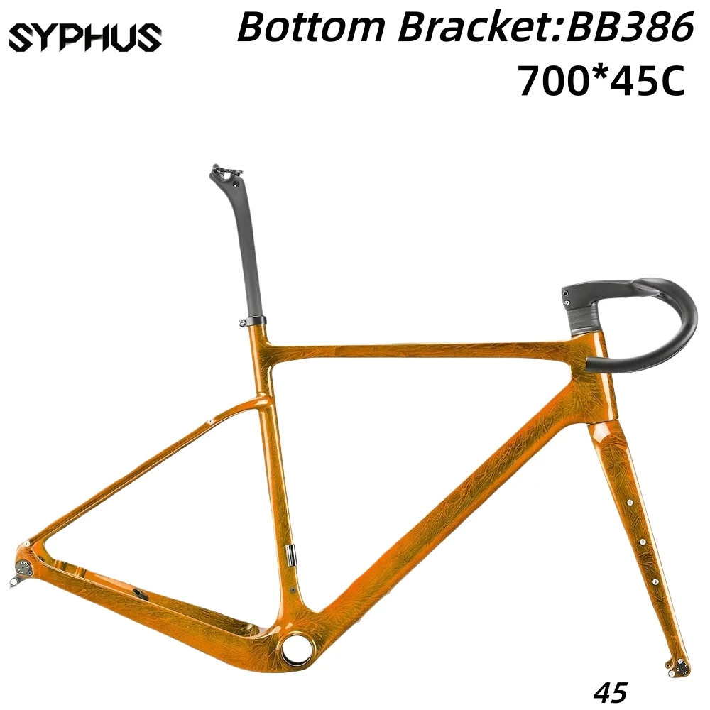Syphus 2026 T1100 Carbon Gravel Bike Frame UDH Gravel Bike T47 Gravel Bicycle Frameset Carbon Bicycle Cyclecross Frame
Syphus 2026 T1100 Carbon Gravel Bike Frame UDH Gravel Bike T47 Gravel Bicycle Frameset Carbon Bicycle Cyclecross Frame