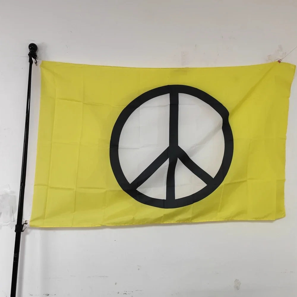 Peace Symbol Yellow Flag 2x3ft 3x5ft Polyester Outdoor/Indoor Hanging Banner Double Stitched Wall Decor for Garden
Peace Symbol Yellow Flag 2x3ft 3x5ft Polyester Outdoor/Indoor Hanging Banner Double Stitched Wall Decor for Garden