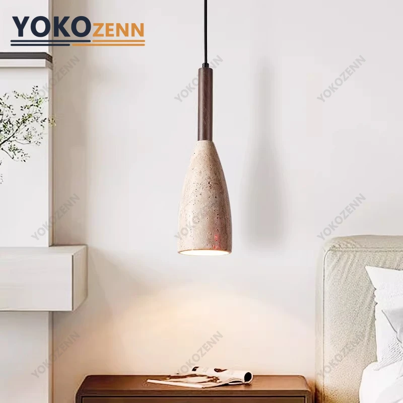 YOKO Pendant Light Yellow Travertine Black Lava Stone Wood Hanging Lamp Adjustable E27 Ceiling Light for Bedroom Dining Kitchen
YOKO Pendant Light Yellow Travertine Black Lava Stone Wood Hanging Lamp Adjustable E27 Ceiling Light for Bedroom Dining Kitchen