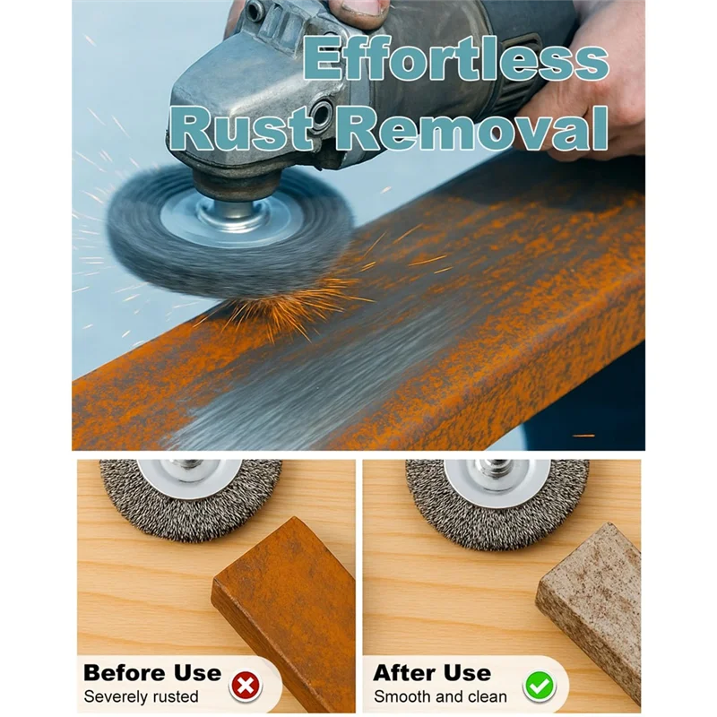 BAAJ-10 шт. Проволочная щетка для дрели, шестигранный хвостовик 1/4 дюйма, проволочная щетка-сверло для очистки ржавчины, зачистки и абразива 
BAAJ-10 шт. Проволочная щетка для дрели, шестигранный хвостовик 1/4 дюйма, проволочная щетка-сверло для очистки ржавчины, зачистки и абразива