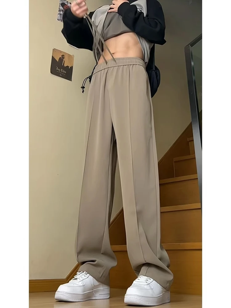 American Retro Brown Casual Pants High Waist Wide Leg Long Trousers Cool Sle Spring Faion Trend Brand Youth Leisure Trousers
American Retro Brown Casual Pants High Waist Wide Leg Long Trousers Cool Sle Spring Faion Trend Brand Youth Leisure Trousers