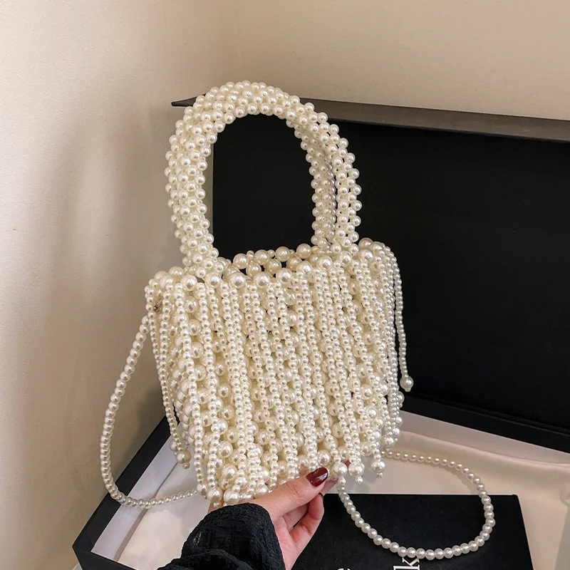 Luxury Pearl Evening Bag Trend Handmade Beading Crossbody Bag 2025 Summer Boho Lady Fashion Tassel Shoulder Bag Handbag Clutches
Luxury Pearl Evening Bag Trend Handmade Beading Crossbody Bag 2025 Summer Boho Lady Fashion Tassel Shoulder Bag Handbag Clutches