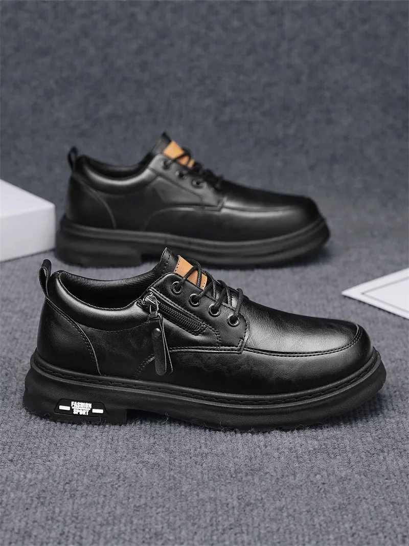 Men's Casual Leather Shoes 2026 New Style British Retro Thick Bottom Large Head Work Shoes Comfortable Breathable Wear Resistant
Men's Casual Leather Shoes 2026 New Style British Retro Thick Bottom Large Head Work Shoes Comfortable Breathable Wear Resistant