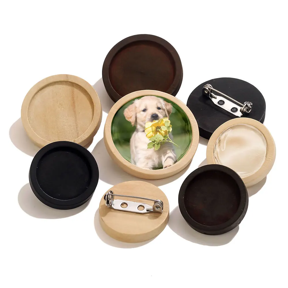 10PCS Stainless Steel Brooch Bases Settings 20 25 30 40mm Wood-tone Brown Black Dia Round Bezel Tray for DIY Women's Jewelry
10PCS Stainless Steel Brooch Bases Settings 20 25 30 40mm Wood-tone Brown Black Dia Round Bezel Tray for DIY Women's Jewelry
