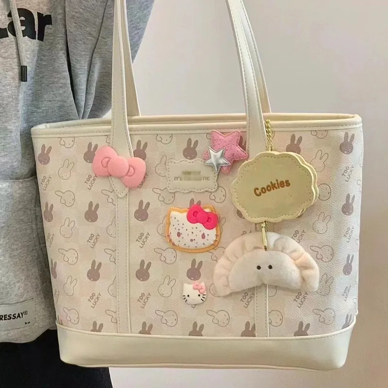 Sanrio Kawaii Hello Kitty Y2K Tote Bag Girl Heart Sweet Cute Cartoon Anime Student Class Commuter Female Bag Shoulder Bag Gifts
Sanrio Kawaii Hello Kitty Y2K Tote Bag Girl Heart Sweet Cute Cartoon Anime Student Class Commuter Female Bag Shoulder Bag Gifts