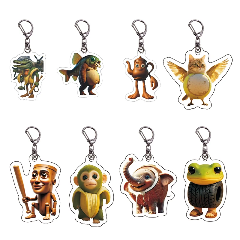 Creative Acrylic Car Keychain Sea City Strange Beasts Funny Abstract Car Keychain Pendant Children's Gift Ornaments
Creative Acrylic Car Keychain Sea City Strange Beasts Funny Abstract Car Keychain Pendant Children's Gift Ornaments