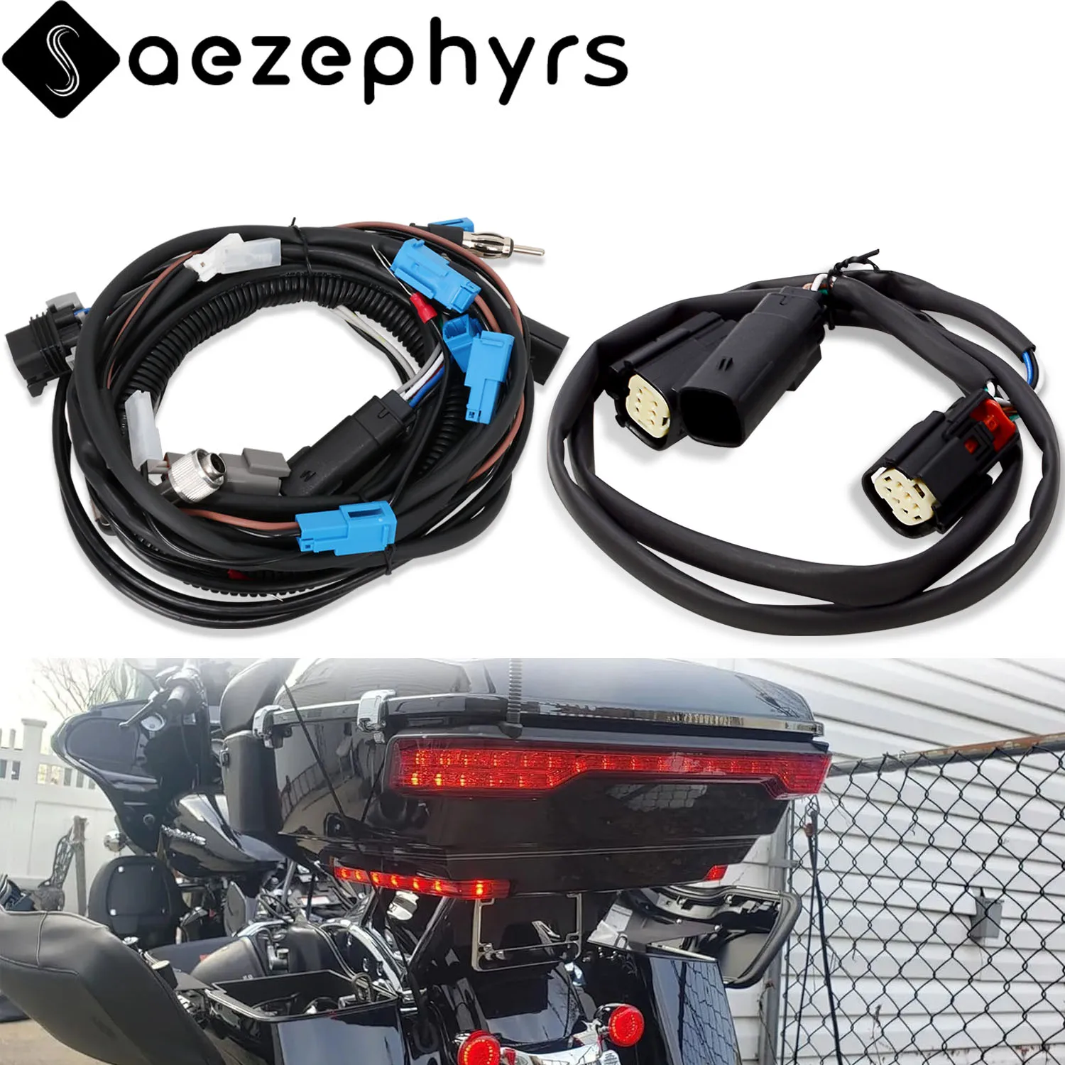 Motorcycle Quick Disconnect Tour Pack Trunk Wiring Harness Kit For Harley Touring Road King Street Glide Electra Glide 2014-2025
Motorcycle Quick Disconnect Tour Pack Trunk Wiring Harness Kit For Harley Touring Road King Street Glide Electra Glide 2014-2025