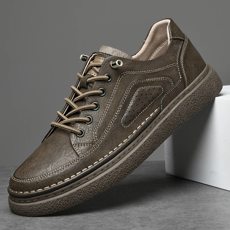 High Quality New Men's Sports Shoes Slip Resistant Versatile Men's Hiking Shoes Genuine Leather Work Shoes Free Delivery
High Quality New Men's Sports Shoes Slip Resistant Versatile Men's Hiking Shoes Genuine Leather Work Shoes Free Delivery