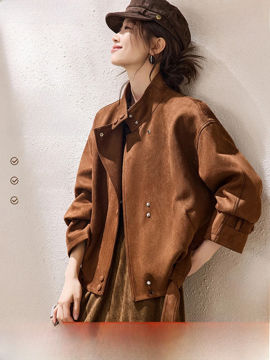 Fene Ретро замшевое джето женское модное пальто с поясом повседневное пальто с воротником-стойкой зимнее новое поступление верхняя одежда Momei
Fene Ретро замшевое джето женское модное пальто с поясом повседневное пальто с воротником-стойкой зимнее новое поступление верхняя одежда Momei