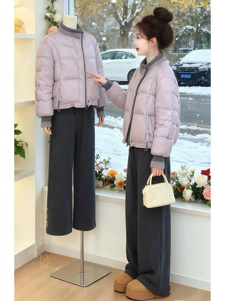 Sli Collared Thi Casual Cotton Jaet Women's Winter 2025 New High-End ort Warm Cotton Clothes Korean Sle Loose Fit
Sli Collared Thi Casual Cotton Jaet Women's Winter 2025 New High-End ort Warm Cotton Clothes Korean Sle Loose Fit