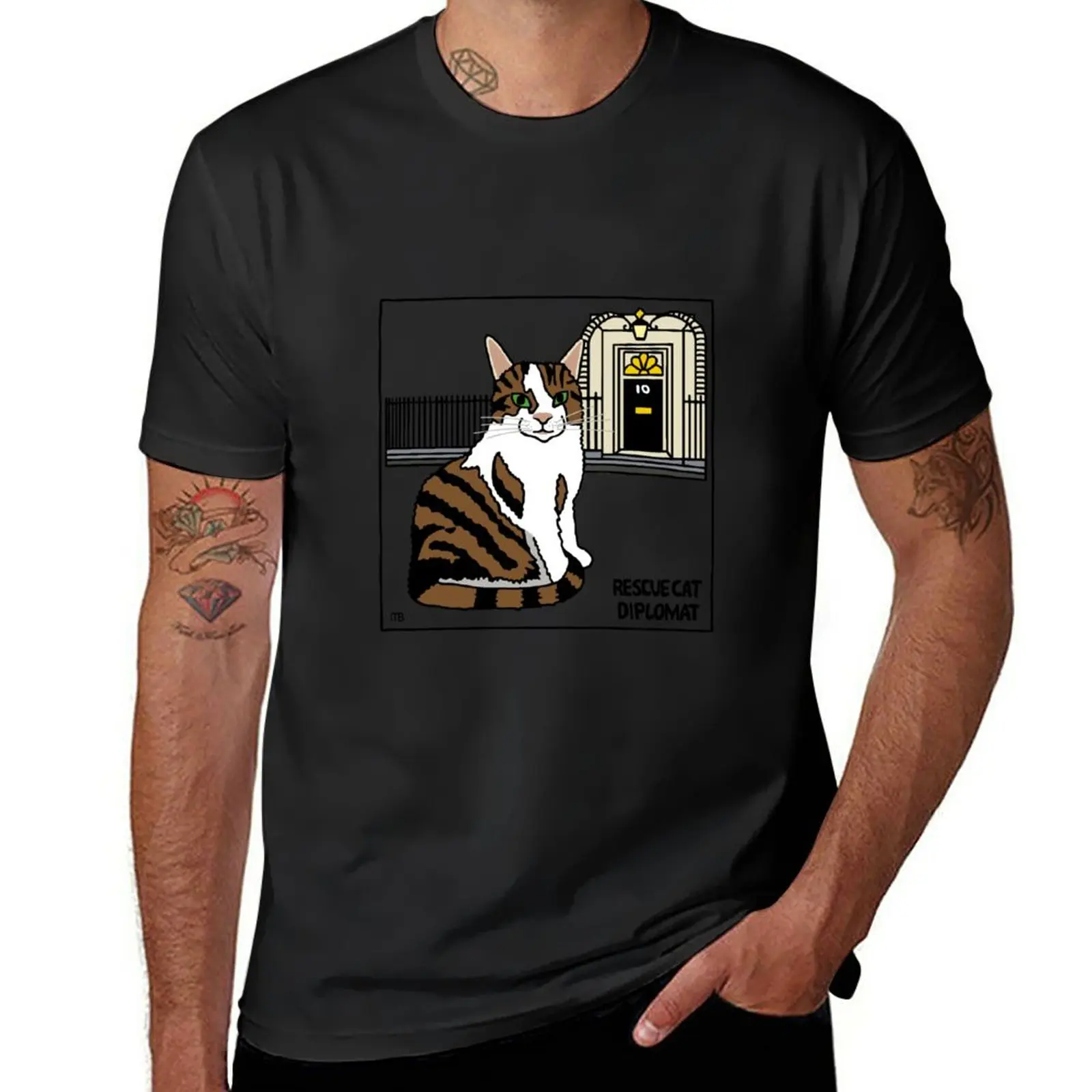 New Rescue cat to diplomat! T-Shirt heavyweight t shirts plain t-shirt man clothes t shirt man men graphic t shirts
New Rescue cat to diplomat! T-Shirt heavyweight t shirts plain t-shirt man clothes t shirt man men graphic t shirts