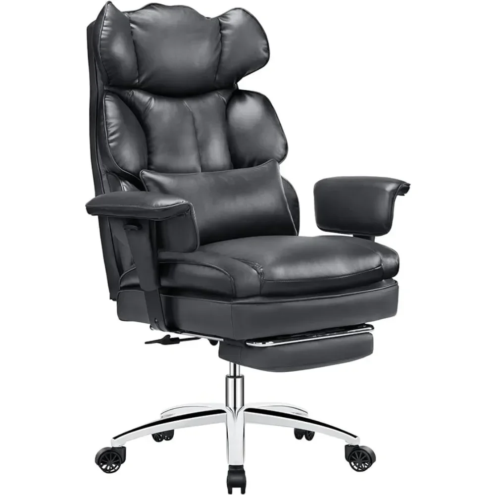 Big and Tall Adjustable Height PU Leather Executive Computer Task Chair With Leg Rest and Lumbar Support Armrest for Adult Stool
Big and Tall Adjustable Height PU Leather Executive Computer Task Chair With Leg Rest and Lumbar Support Armrest for Adult Stool
