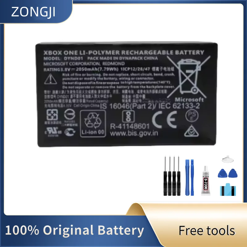 Новая совместимая батарея ZONGJI для Microsoft XBOX Elite 2 Series 1797 DYND01, 2050 мАч, 3,8 В + бесплатные инструменты
Новая совместимая батарея ZONGJI для Microsoft XBOX Elite 2 Series 1797 DYND01, 2050 мАч, 3,8 В + бесплатные инструменты