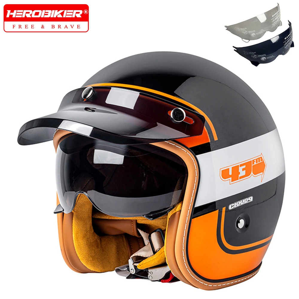 Motorbike Helmet Open Face ABS Material Men Women Motorcycle Helmet DOT Certification Motocross Helmet Removable Lining
Motorbike Helmet Open Face ABS Material Men Women Motorcycle Helmet DOT Certification Motocross Helmet Removable Lining
