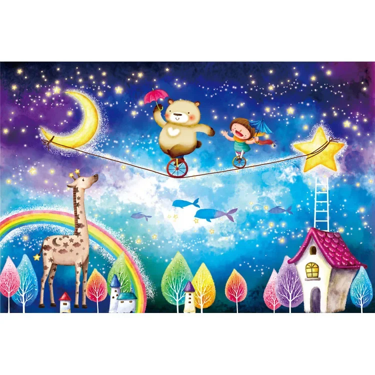 500/1000 PCS Jigsaw Puzzle Cute Bear and Girl on Tightrope with Rainbow Diy for Adults Beginners , Gifts Home Decoration Games
500/1000 PCS Jigsaw Puzzle Cute Bear and Girl on Tightrope with Rainbow Diy for Adults Beginners , Gifts Home Decoration Games
