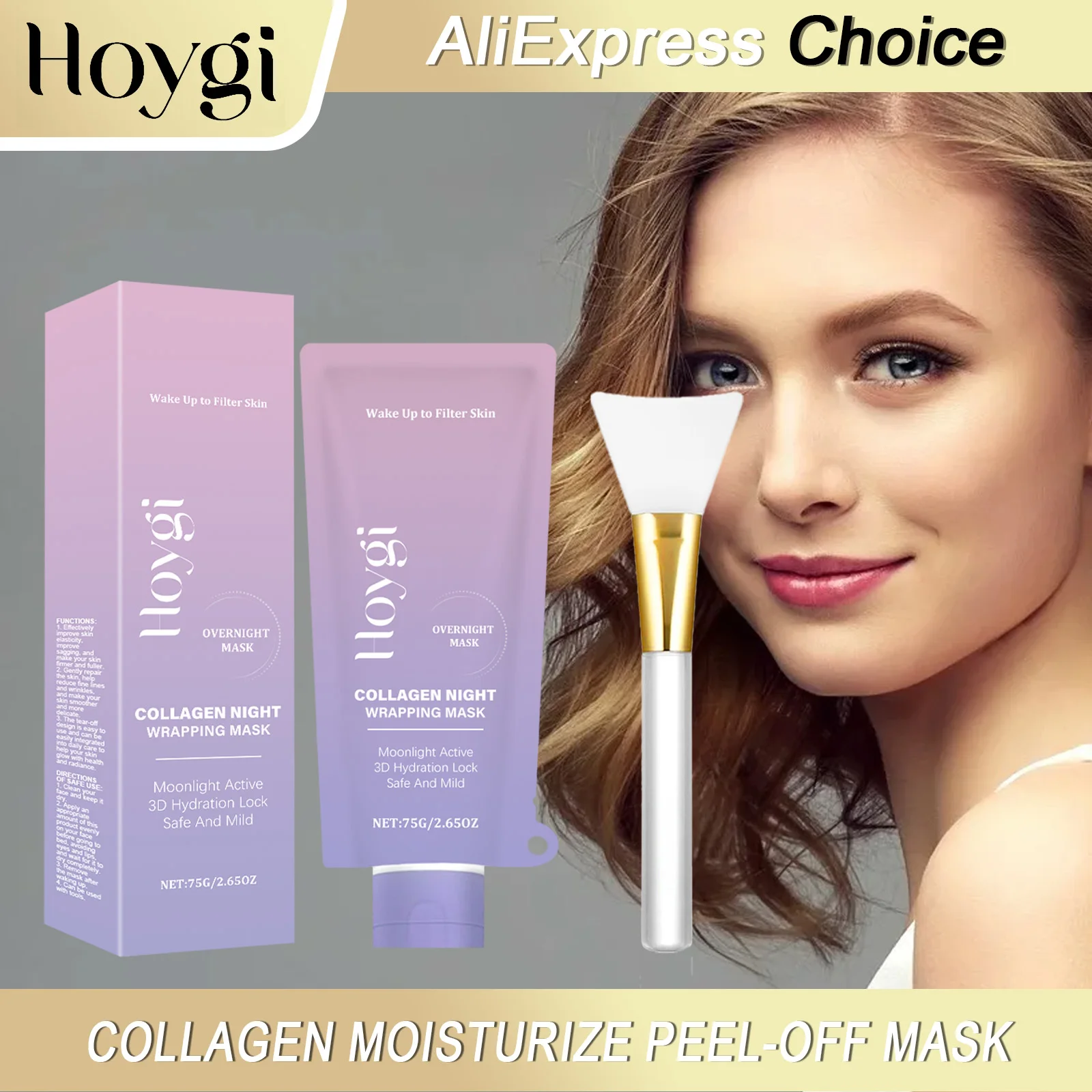 HOYGI Soluble Collagen Peel Off Mask Cleansing Face Deep Moisturizing Hydrating Shrink Pores Improve Skin Elasticity Skin Care
HOYGI Soluble Collagen Peel Off Mask Cleansing Face Deep Moisturizing Hydrating Shrink Pores Improve Skin Elasticity Skin Care