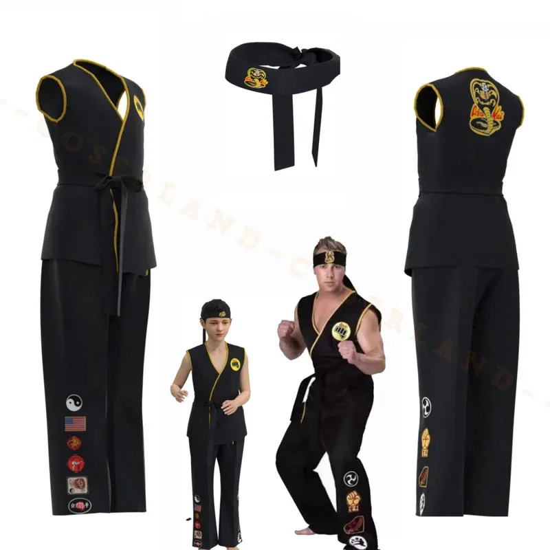Cobra Kai Cosplay Costume for Kids Adults The Karate Kid Daniel LaRusso Johnny Lawrence Black Karate Uniform Top Pants Halloween
Cobra Kai Cosplay Costume for Kids Adults The Karate Kid Daniel LaRusso Johnny Lawrence Black Karate Uniform Top Pants Halloween