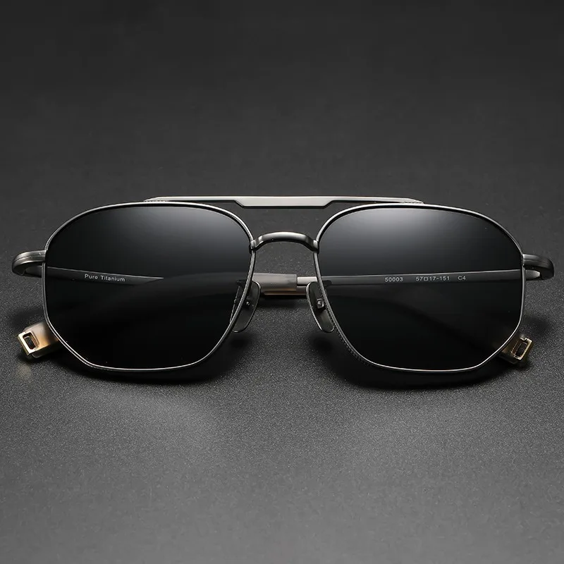 Titanium Polarized Sunglasses 50003 Fashion Large Men's and Women Square Frames Pilotanti-glare Sunglasses Handmade Brand Design
Titanium Polarized Sunglasses 50003 Fashion Large Men's and Women Square Frames Pilotanti-glare Sunglasses Handmade Brand Design