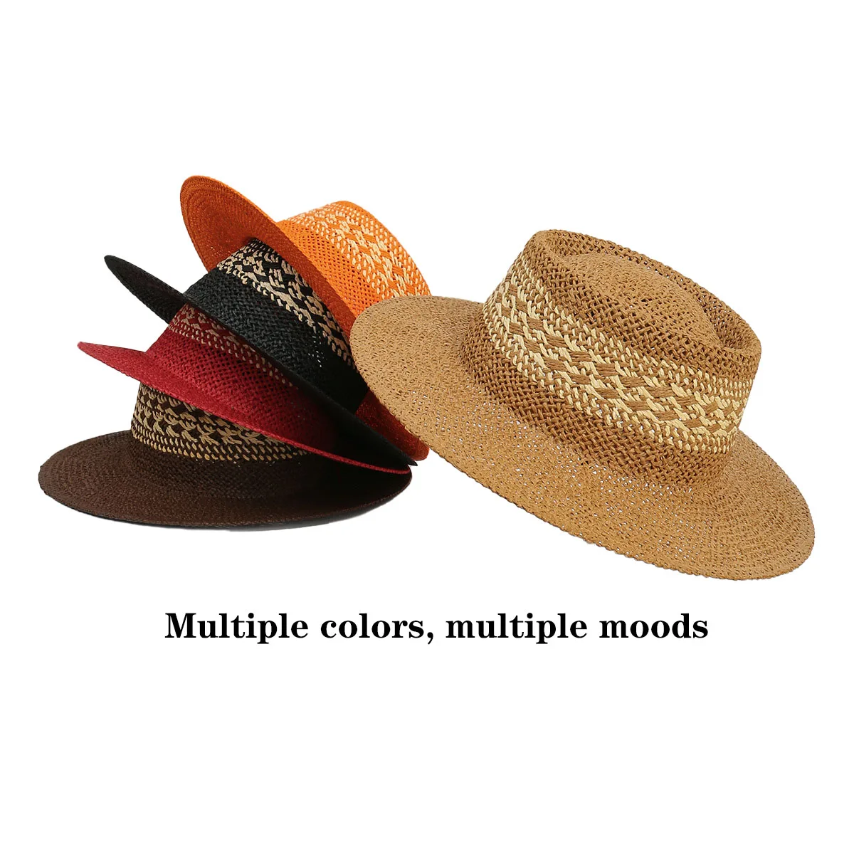 Panama wide-brimmed flat-top straw hats for men and women, summer woven sun protection beach hats, vacation essentials
Panama wide-brimmed flat-top straw hats for men and women, summer woven sun protection beach hats, vacation essentials