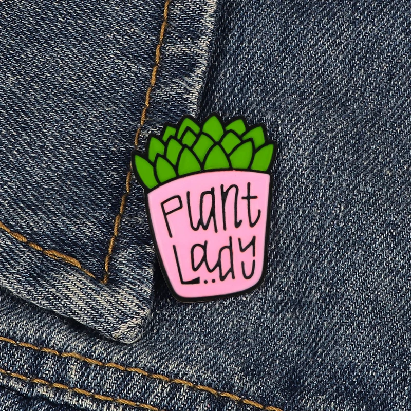 Meaty Potted Plant Badge Brooch Pins Letter Plant Lady Hard Enamel Geometric Metal Alloy Jewelry Gift Accessories For Female
Meaty Potted Plant Badge Brooch Pins Letter Plant Lady Hard Enamel Geometric Metal Alloy Jewelry Gift Accessories For Female
