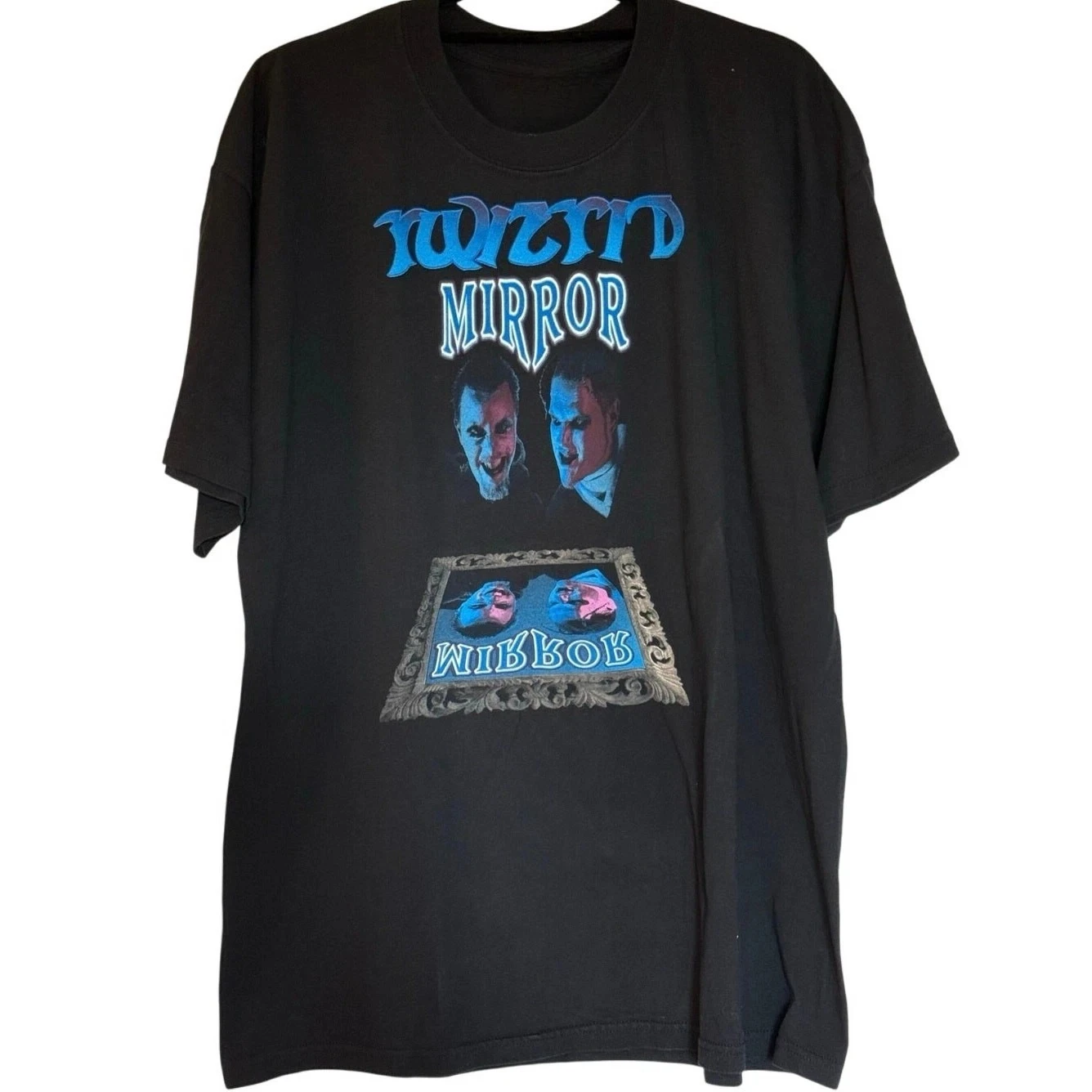 Винтажная двухсторонняя рубашка Y2K Twiztid Mirror 2002, американская футболка, мужская футболка в стиле хип-хоп, рок, женский топ с короткими рукавами
Винтажная двухсторонняя рубашка Y2K Twiztid Mirror 2002, американская футболка, мужская футболка в стиле хип-хоп, рок, женский топ с короткими рукавами