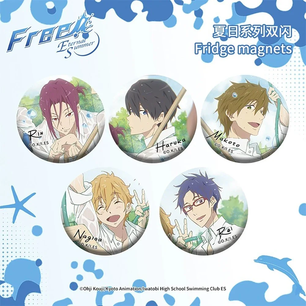 Anime Free Summer Day Series Glitter Magnet Nanase Haruka Tachibana Makoto Rin Matsuoka Hazuki Nagisa Refrigerator Badge Gift
Anime Free Summer Day Series Glitter Magnet Nanase Haruka Tachibana Makoto Rin Matsuoka Hazuki Nagisa Refrigerator Badge Gift
