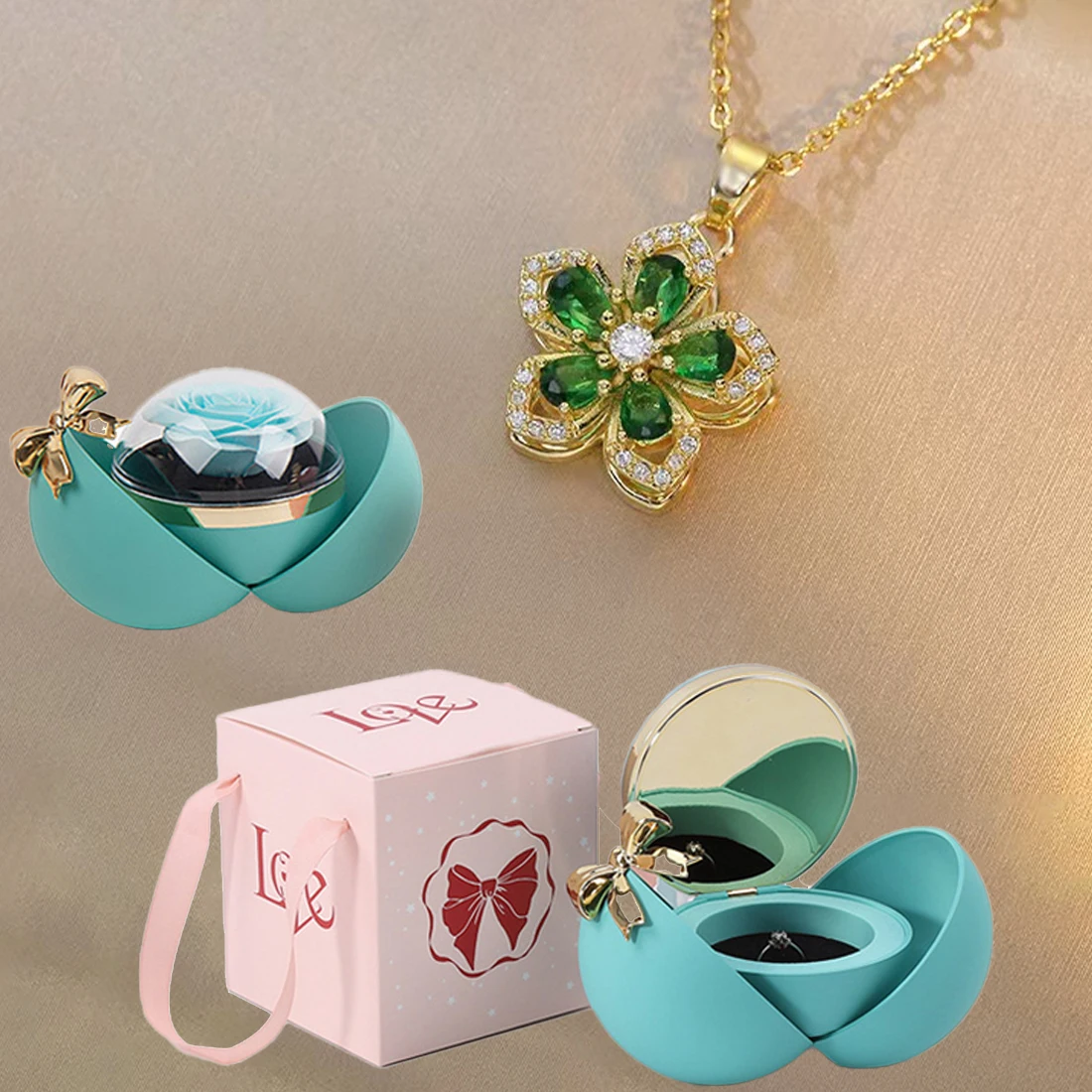 A Simple Elegant Necklace With Bowknot Globular Gift Box Suitable For Girlfriend Birthday And Christmas Mother Romantic
A Simple Elegant Necklace With Bowknot Globular Gift Box Suitable For Girlfriend Birthday And Christmas Mother Romantic