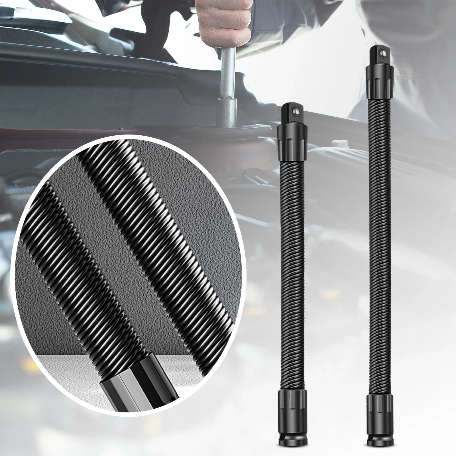 Flexible Socket Ratchet Wrench Extension Bar Auto Repair Tool 1/2Inch Driver Flexible Socket Extension Bar Wrench Extension Rod
Flexible Socket Ratchet Wrench Extension Bar Auto Repair Tool 1/2Inch Driver Flexible Socket Extension Bar Wrench Extension Rod