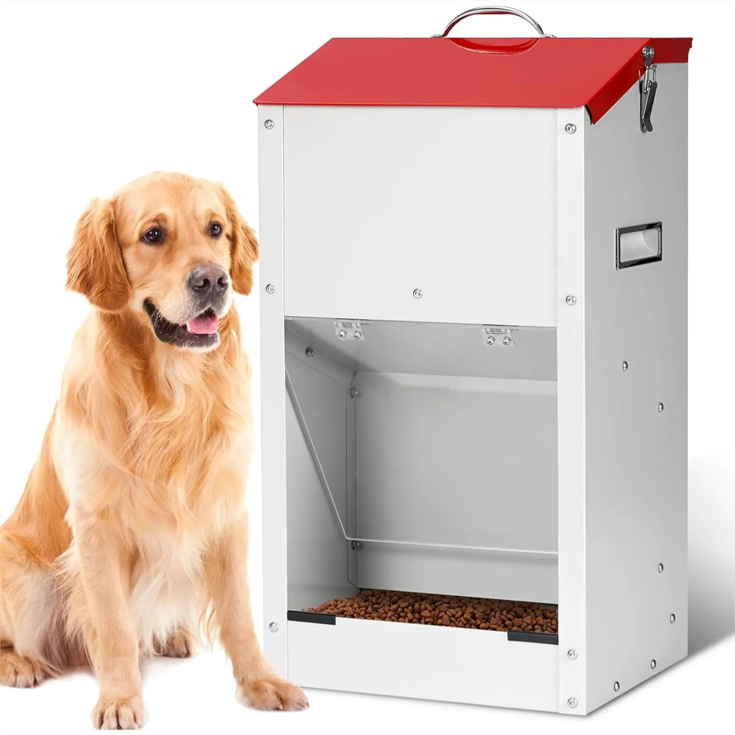 Large Automatic Dog Feeder, 25 Lbs Gravity Dispenser for Large Breed, No Noise, Hanging Design
Large Automatic Dog Feeder, 25 Lbs Gravity Dispenser for Large Breed, No Noise, Hanging Design