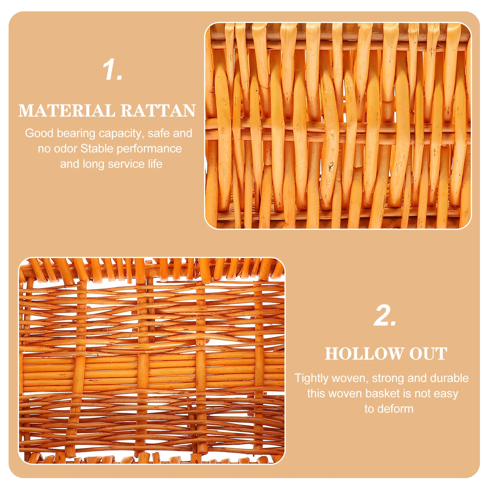 Rattan Crafts Storage Box Multifunctional Home Dining Table Organizer Fruit Snack Basket Rattan Storage Basket
Rattan Crafts Storage Box Multifunctional Home Dining Table Organizer Fruit Snack Basket Rattan Storage Basket