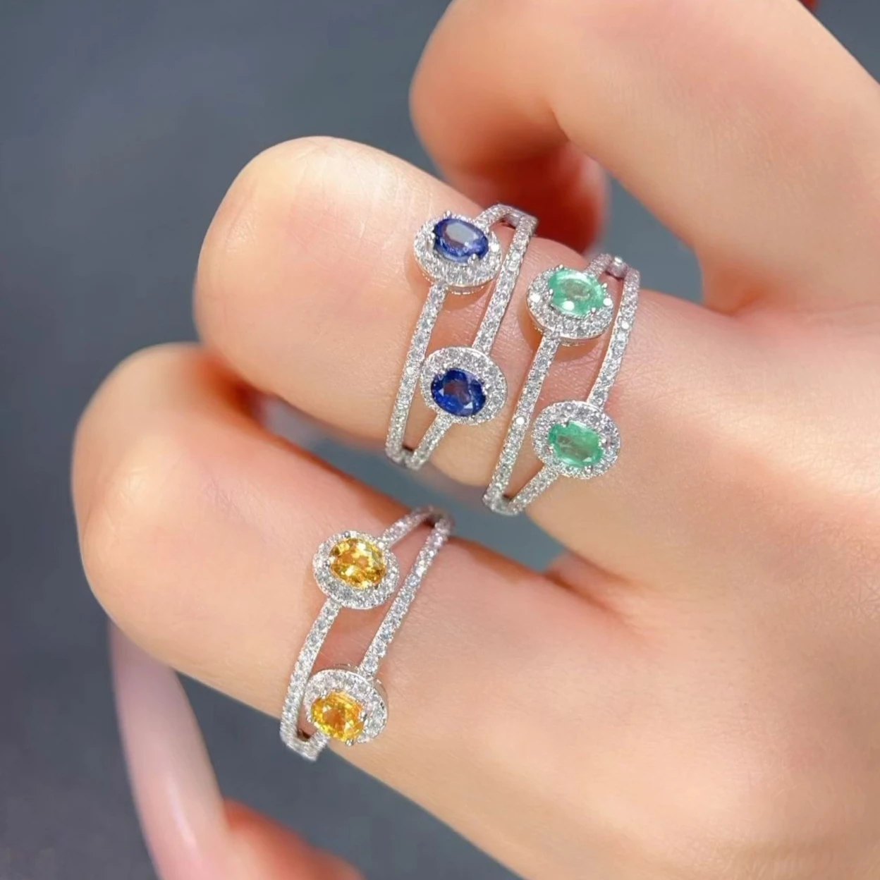 Natural Sapphire Ring 3x4mm Yellow Sapphire Ring with Certificate 925 Silver Emerald Jewelry Gift for Women
Natural Sapphire Ring 3x4mm Yellow Sapphire Ring with Certificate 925 Silver Emerald Jewelry Gift for Women