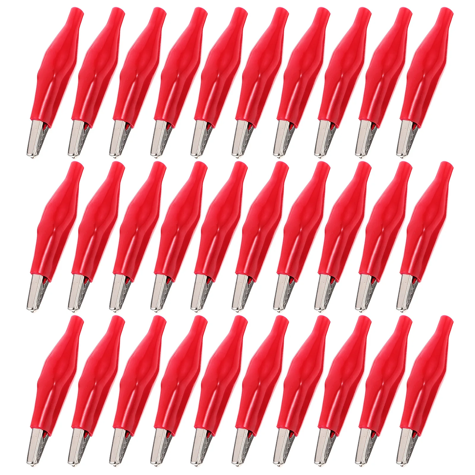 30pcs Large Alligator Clips Tester Charging Insulated PVC Iron Material Electrical Clamps Mini Size Leads
30pcs Large Alligator Clips Tester Charging Insulated PVC Iron Material Electrical Clamps Mini Size Leads